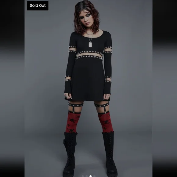 Dolls Kill Fleeting Fury Mini Dress - Picture 4 of 11